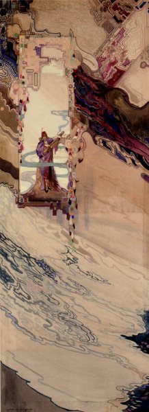 Playing Music by George Sheringham - Hand-Painted Oil Painting Reproduction