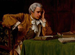 Gentleman Reading by George Sloane Oil Painting