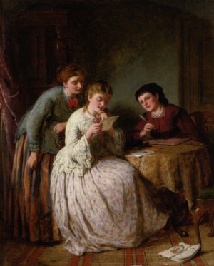 The Eve of St Valentine by George Smith Oil Painting