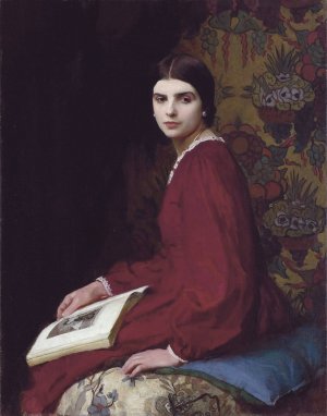 Portrait Of Betty Mccann by George Spencer Watson Oil Painting