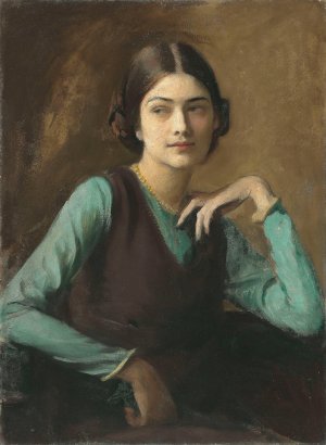Portrait of Clotilda von Derp by George Spencer Watson Oil Painting
