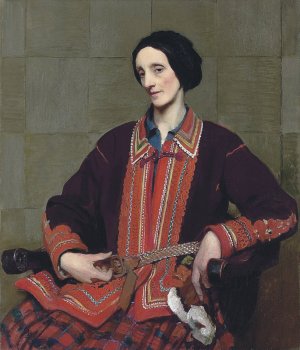 Portrait Of Hilda Spencer Watson by George Spencer Watson Oil Painting