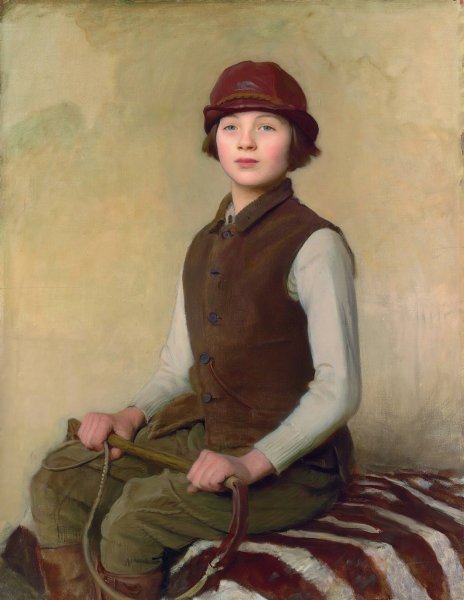 Main Product Photo of The Saddler's Daughter  Painting by George Spencer Watson