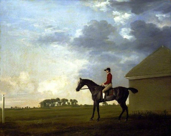 Main Product Photo of Gimcrack with John Pratt up on Newmarket Heath Painting by George Stubbs