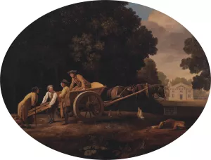 Labourers by George Stubbs Oil Painting