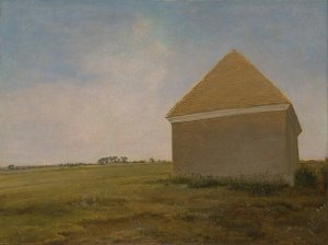 Newmarket Heath, with a Rubbing-down House by George Stubbs Oil Painting