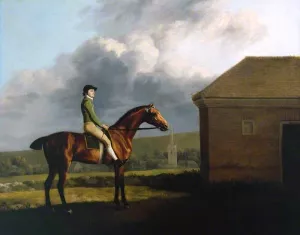 Otho with John Larkin by George Stubbs - Oil Painting Reproduction