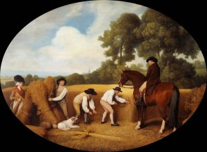 Reapers by George Stubbs Oil Painting