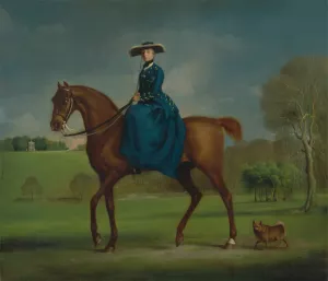 The Countess of Coningsby in the Costume of the Charlton Hunt by George Stubbs Oil Painting