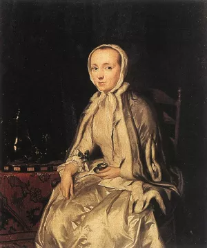 Elizabeth Troost by George Van Der Mijn - Oil Painting Reproduction