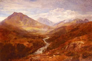 A Welsh Landscape painting by George Vicat Cole