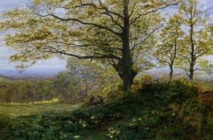 Gathering Firewood by George Vicat Cole Oil Painting