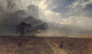 On Holmbury Hill by George Vicat Cole - Oil Painting Reproduction
