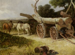 The Windmill on the Heath by George Vicat Cole Oil Painting