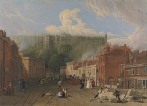 A View of Thames Street, Windsor by George Vincent Oil Painting