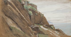 Berghang bei Monterosso al Mare by George Von Hoesslin Oil Painting