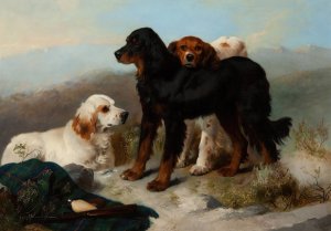 Ready for Sport by George W. Horlor Oil Painting