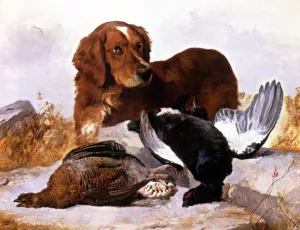 Settler with Game Birds painting by George W. Horlor