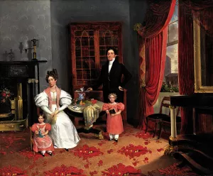 The Family of John Q. Aymar by George W. Twibill Jr. Oil Painting