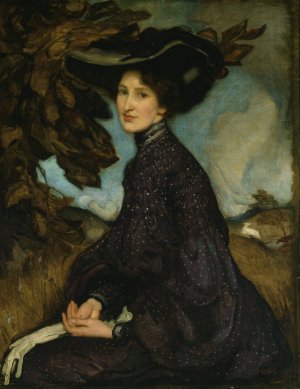 Miss Thea Proctor by George Washington Lambert Oil Painting