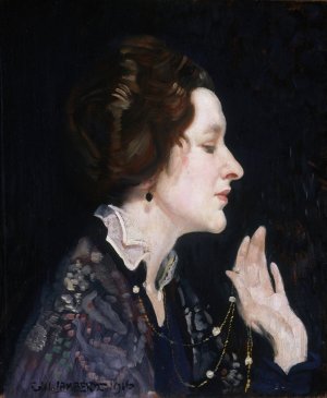 Portrait of a Lady by George Washington Lambert Oil Painting