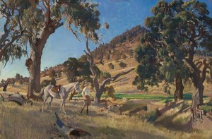 The squatter's daughter by George Washington Lambert Oil Painting