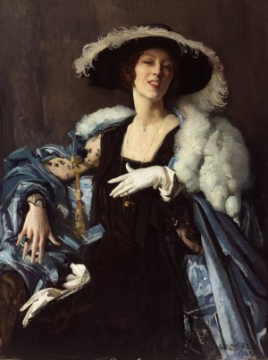 The White Glove by George Washington Lambert Oil Painting
