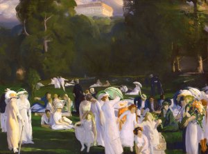 A Day in June by George Wesley Bellows Oil Painting