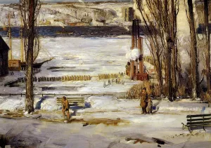 A Morning Snow painting by George Wesley Bellows