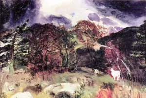 A Wild Place painting by George Wesley Bellows