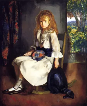 Anne in White by George Wesley Bellows - Oil Painting Reproduction