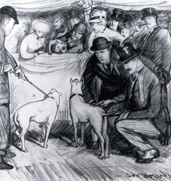Main Product Photo of At the Dog Show Painting by George Wesley Bellows