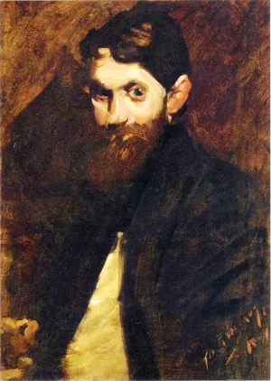 August Lundberg by George Wesley Bellows Oil Painting