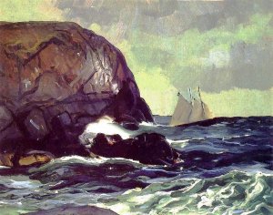 Beating Out to Sea Oil painting by George Wesley Bellows
