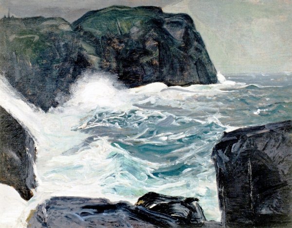 Main Product Photo of Blackhead and Sea Painting by George Wesley Bellows