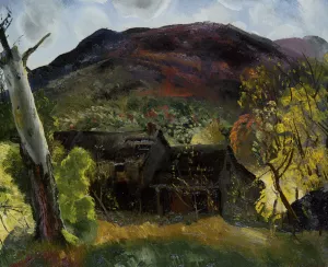 Blasted Tree and Deserted House painting by George Wesley Bellows