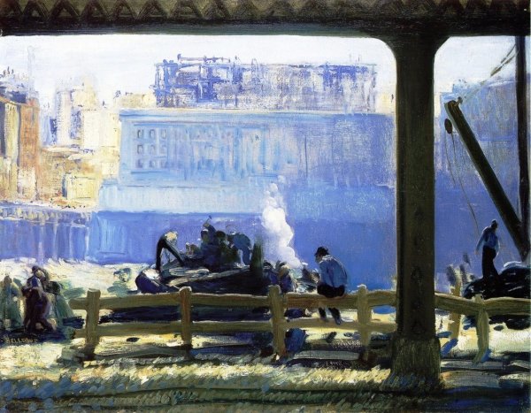 Main Product Photo of Blue Morning Painting by George Wesley Bellows