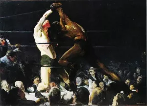 Both Members of This Club by George Wesley Bellows - Oil Painting Reproduction