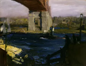 Bridge, Blackwell's Island by George Wesley Bellows Oil Painting