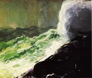 Churn and Break by George Wesley Bellows - Oil Painting Reproduction