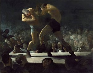 Club Night by George Wesley Bellows Oil Painting