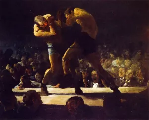 Club Night by George Wesley Bellows - Oil Painting Reproduction