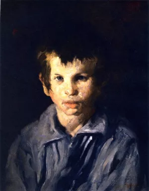 Cross-Eyed Boy Oil painting by George Wesley Bellows