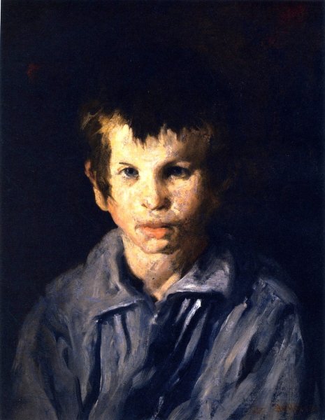 Main Product Photo of Cross-Eyed Boy Painting by George Wesley Bellows