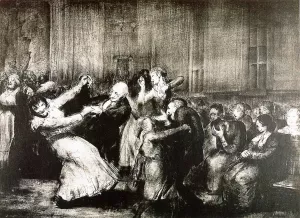 Dance in a Madhouse Oil painting by George Wesley Bellows