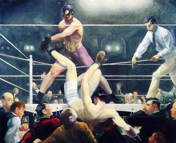 Main Product Photo of Dempsey and Firpo (also known as Brodie's Revenge) Painting by George Wesley Bellows