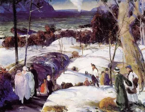 Easter Snow by George Wesley Bellows - Oil Painting Reproduction