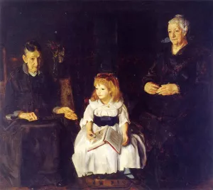 Elinor, Jean and Anna Oil painting by George Wesley Bellows