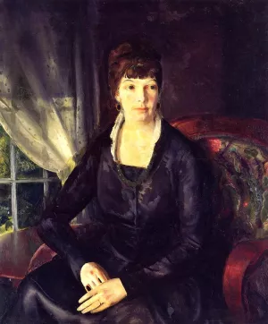 Emma at the Window by George Wesley Bellows - Oil Painting Reproduction