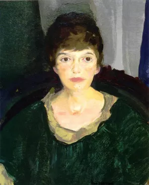 Emma in Night Light by George Wesley Bellows Oil Painting
